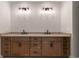 Spacious bathroom with double sink vanity, ample counter space, and modern lighting at 4091 Oak Forest Drive Ne, Brookhaven, GA 30319