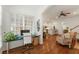 Bright home office with desk, chair and view to the open floorplan at 1227 Parkside Village Nw Dr, Marietta, GA 30060