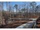 Walking path with bridge feature and a view of the townhomes in the background at 124 Everley Walk, Alpharetta, GA 30009