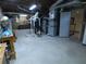 A spacious basement features utility infrastructure and potential for customization at 1811 Murdock Rd, Marietta, GA 30062