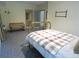 Inviting bedroom with a decorative bed, carpet, and connected bath at 1811 Murdock Rd, Marietta, GA 30062