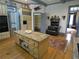 Charming kitchen features a wooden island, antique stove, and ample storage at 1811 Murdock Rd, Marietta, GA 30062