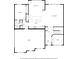First floor plan showing kitchen, living room, garage, foyer, and office at 2121 Harmony Dr, Canton, GA 30115