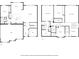 Floor plan showing layout of bedrooms, bathrooms, kitchen, and living spaces at 2121 Harmony Dr, Canton, GA 30115