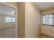 Hallway with access to the entry door and living room at 3947 Veracruz Ct, Decatur, GA 30034