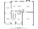 Detailed first-floor floorplan showing kitchen, dining, Gathering room, garage, and living room at 4938 Wewatta Sw St, Atlanta, GA 30331
