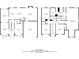 Detailed floor plan showcasing the layout of a two-story home with kitchen, living room, and garage dimensions at 4938 Wewatta Sw St, Atlanta, GA 30331