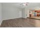 Spacious living room adjacent to the kitchen at 4938 Wewatta Sw St, Atlanta, GA 30331