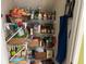Organized pantry with wire shelving to store food and kitchen essentials at 750 Providence Dr, Lawrenceville, GA 30044