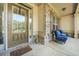Charming front porch with cozy seating, offering a welcoming entrance to the home at 229 Primstone Way, Mcdonough, GA 30253