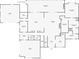 Detailed floor plan showcasing the layout of the house, including the kitchen, living room, and bedrooms at 6301 New Bethany Rd, Buford, GA 30518