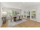 Bright dining room with natural light and sliding doors, perfect for entertaining at 1678 Rabke Rd, Canton, GA 30114