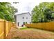 Spacious backyard featuring a newly installed wooden fence, providing privacy and a secure outdoor space at 178 Wesley Ne Ave # B, Atlanta, GA 30307