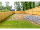 Large backyard with a retaining wall and new sod at 178 Wesley Ne Ave # B, Atlanta, GA 30307