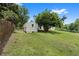 Expansive backyard featuring a shed and ample green space at 3357 Saddleton Way, Douglasville, GA 30134