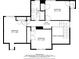 Detailed floor plan showcasing bedroom, bathroom, and hall dimensions of the home at 4990 Sawgrass Nw Pl, Acworth, GA 30102