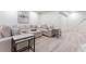 Finished basement area with a comfortable couch and stylish decor at 4219 Harrogate Nw Dr, Atlanta, GA 30327