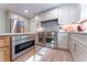 Modern kitchen features stainless steel appliances, white cabinets, and under cabinet lighting at 4219 Harrogate Nw Dr, Atlanta, GA 30327