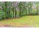 Expansive backyard with dense trees, providing a natural and private outdoor sanctuary at 4905 Sandberg Ct, Stone Mountain, GA 30088