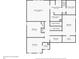 Floor 2 layout with bedrooms, bathrooms, closets and dimensions for the primary bedroom and guest rooms at 6160 Overleaf Ter, Cumming, GA 30040