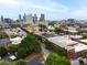 Wide aerial view highlighting the property's location with the city skyline in the distance at 210 Walker Sw St # 3, Atlanta, GA 30313