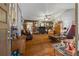 Spacious living room featuring hardwood floors and a high vaulted ceiling at 345 Jesse Martin Trl, Canton, GA 30115