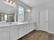 Bathroom featuring double sinks, and an elegant mirror at 3455 Jasmine Sw Way, Atlanta, GA 30331