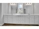 Bathroom featuring a double vanity with modern fixtures at 3455 Jasmine Sw Way, Atlanta, GA 30331