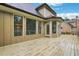 Large wooden deck with access to the backyard and views of the surrounding area at 26 Trillium Ln, Acworth, GA 30101