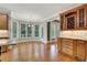 Gourmet kitchen adjoins a breakfast nook with large windows and scenic views at 26 Trillium Ln, Acworth, GA 30101