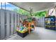 A back porch has storage areas, potting table, and nice bright light at 2952 N Dekalb Dr # C, Atlanta, GA 30340