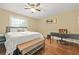 Bedroom with ceiling fan and hardwood floors at 2952 N Dekalb Dr # C, Atlanta, GA 30340
