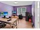 Bright home office space featuring hardwood flooring and a large window at 3898 Heritage Oaks Dr, Powder Springs, GA 30127
