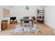 Bright office features hardwood floors, a modern desk, and unique architectural details at 5705 Registry Oaks Se Ln, Mableton, GA 30126