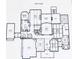 First-floor blueprint showcasing the layout of the kitchen, Gathering room, living room, and Primary suite at 771 Tate Overlook, Marietta, GA 30064