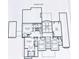 Second-floor blueprint displaying bedrooms, bathrooms, media room, and open spaces in detail at 771 Tate Overlook, Marietta, GA 30064