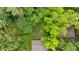 Overhead shot of the home's backyard and roof at 2326 Brackett Sw St, Marietta, GA 30060