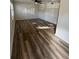 Living room featuring wood-look floors, lots of light, and ceiling fan at 4701 Flat Shoals Rd # 48B, Union City, GA 30291