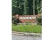 A view of the Willowbrook neighborhood sign at 5388 Robertson Path, Lithonia, GA 30038