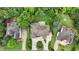 Bird's eye view of a home with mature trees and well-maintained lawns surrounding the property at 2503 Regency Lake Dr, Marietta, GA 30062