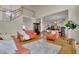 Open-concept living room with a staircase, hardwood floors, and ample seating at 793 Fairington Pl, Lawrenceville, GA 30044