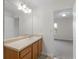 Bathroom vanity with ample counter space and access to an adjacent bedroom at 3430 Grand Manor Trl, Snellville, GA 30039