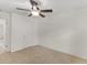 Bedroom with neutral carpeting and a ceiling fan providing ample lighting at 3430 Grand Manor Trl, Snellville, GA 30039