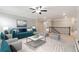 Cozy upstairs living room with plush seating and decorative area rug at 4090 Danbury Farms Dr, Cumming, GA 30040
