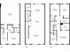 Detailed floorplan of the property showcasing the layout of each floor and dimensions at 2182 Talmai Dr, Snellville, GA 30078