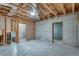 Unfinished basement with bare concrete floors, block walls, and exposed ceiling and framework at 3641 Ridge Towne Dr, Duluth, GA 30096
