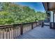Exterior deck view with railing and surrounding trees at 3641 Ridge Towne Dr, Duluth, GA 30096