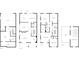 Detailed floor plan showcasing layout of home with measurements and room labels at 3641 Ridge Towne Dr, Duluth, GA 30096