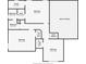Upstairs floor plan with bedrooms, bathrooms and closets, as well as stairs leading down to the lower floor at 1031 High Tide Ct, Loganville, GA 30052