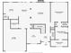Detailed floor plan showcasing the layout of the home, including the kitchen, living room, and primary bedroom at 1031 High Tide Ct, Loganville, GA 30052